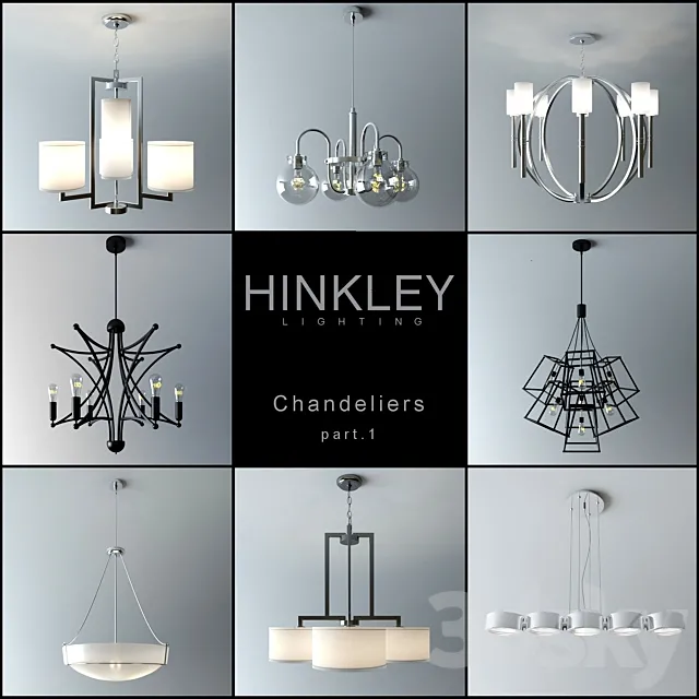 A set of fixtures Hinkley lighting. Part 1 3DModel A set of fixtures Hinkley lighting. Part 1 3DModel