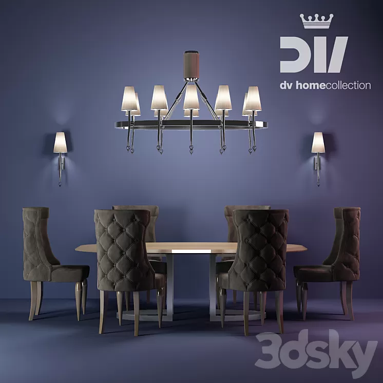 A set of furniture DV Home 3D Model