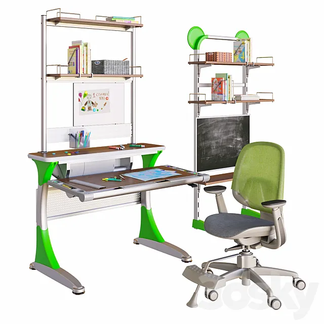 A set of furniture for the student 3DModel