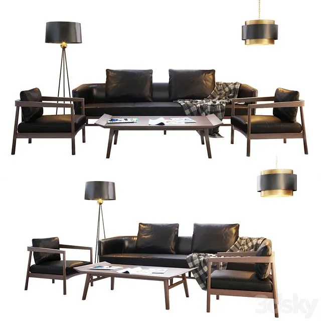 A set of furniture from MACCHIATO FURNITURE COMPANY 3D Model A set of furniture from MACCHIATO FURNITURE COMPANY 3D Model