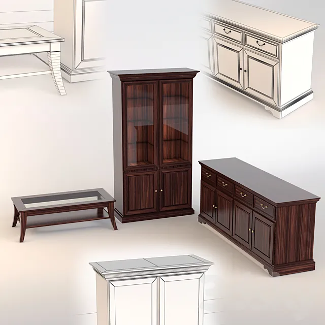 A set of furniture from Selva 3DModel