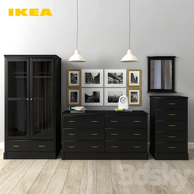 A set of furniture IKEA Undredal. Soknedal. Poffare. virserum 3DModel