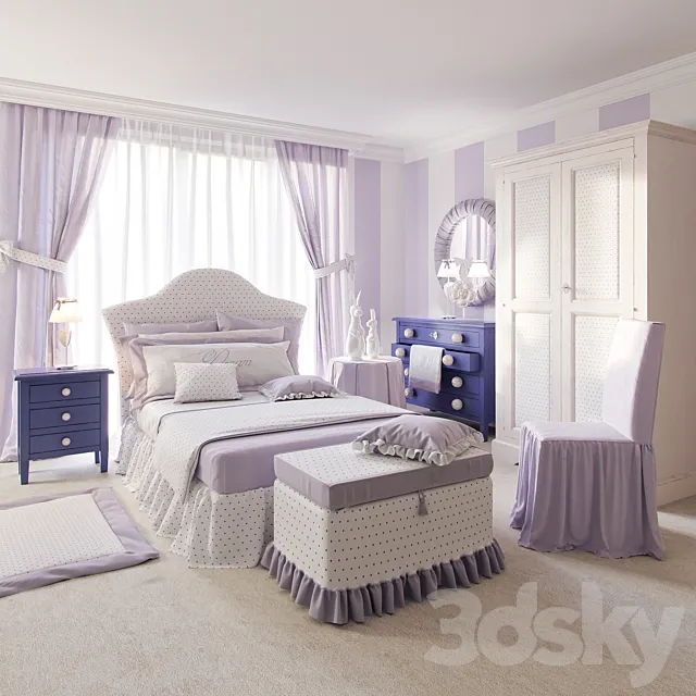 A set of furniture in a nursery Leonard Dolfi 3DModel