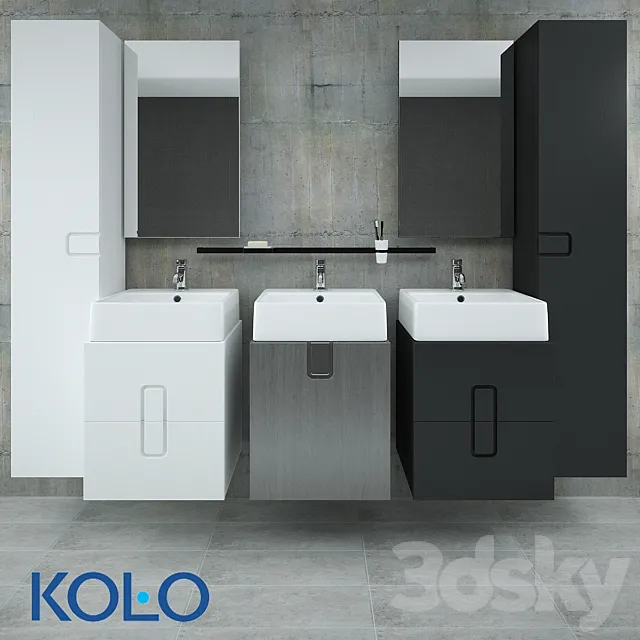 A set of furniture KOLO Twins 3D Model A set of furniture KOLO Twins 3D Model