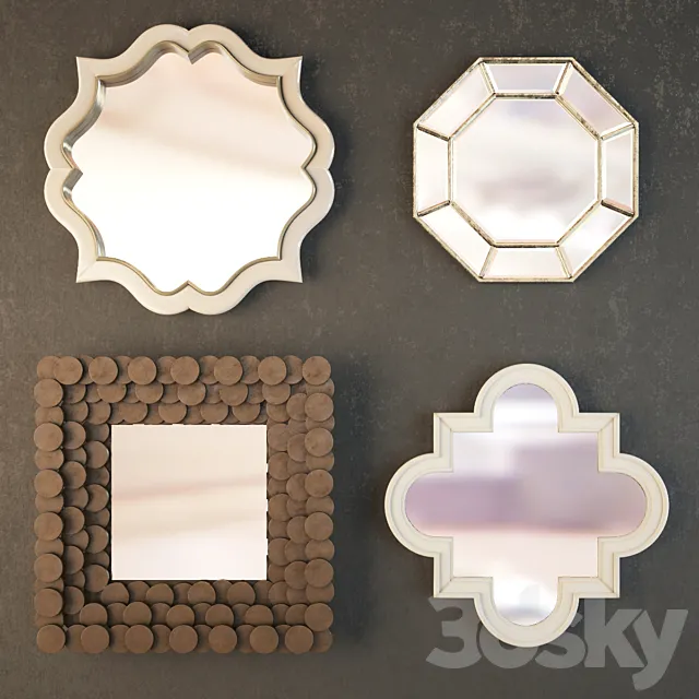 A set of mirrors 3DModel