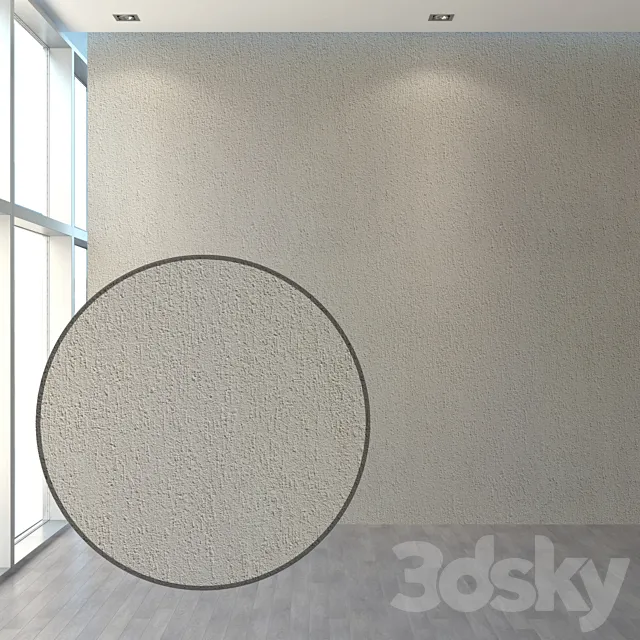 A set of plaster for the facade and interior “Bark beetle” 3D Model