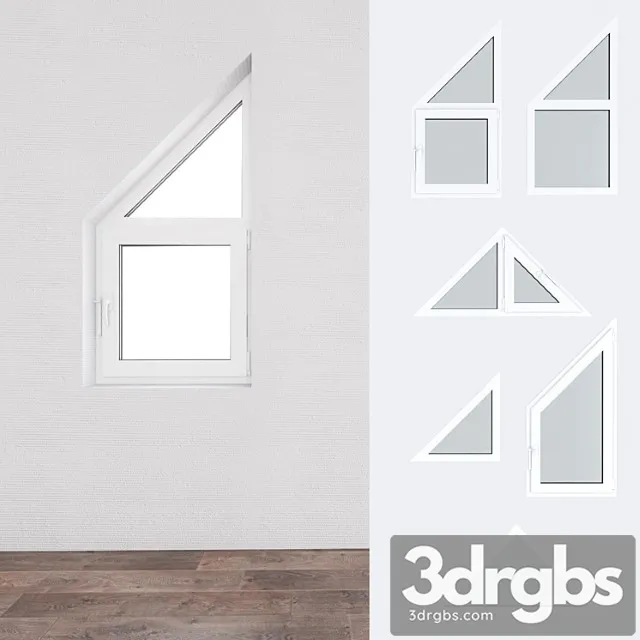 A set of plastic windows 11 3D Model Download