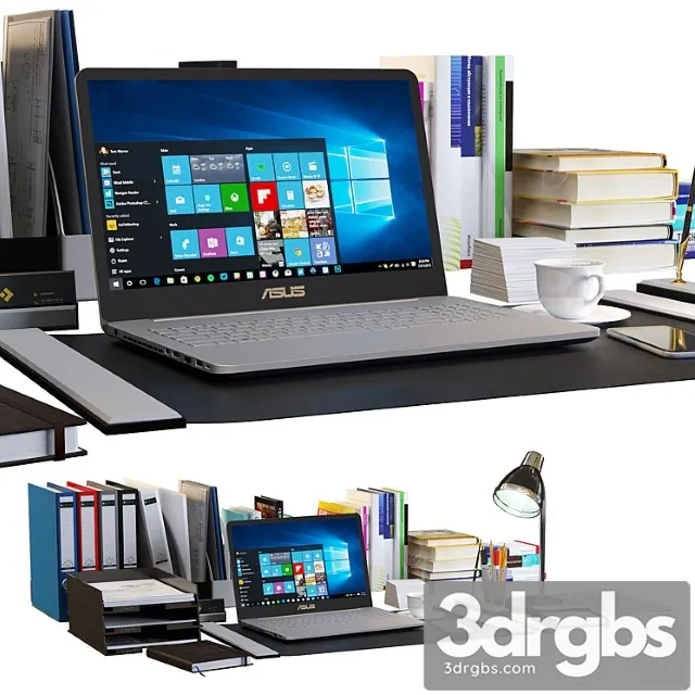 A set of small things for the workplace 3D Model Download