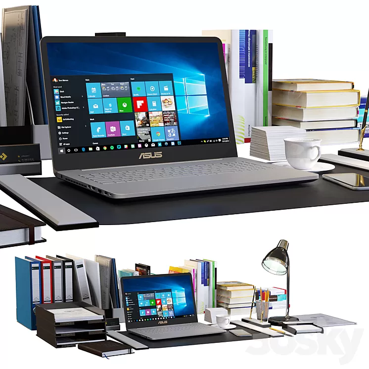 A set of small things for the workplace 3D Model