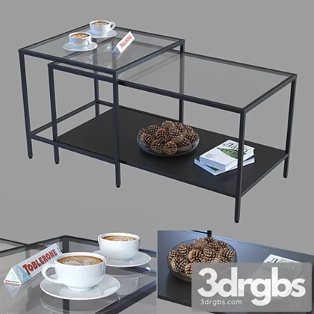 A set of tables ikea vitsё. 2 3D Model Download A set of tables ikea vitsё. 2 3D Model Download