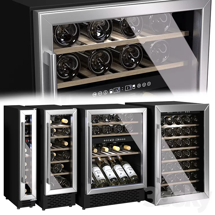 A set of wine cabinets (refrigerators) from Innocenti 3D Model Free Download