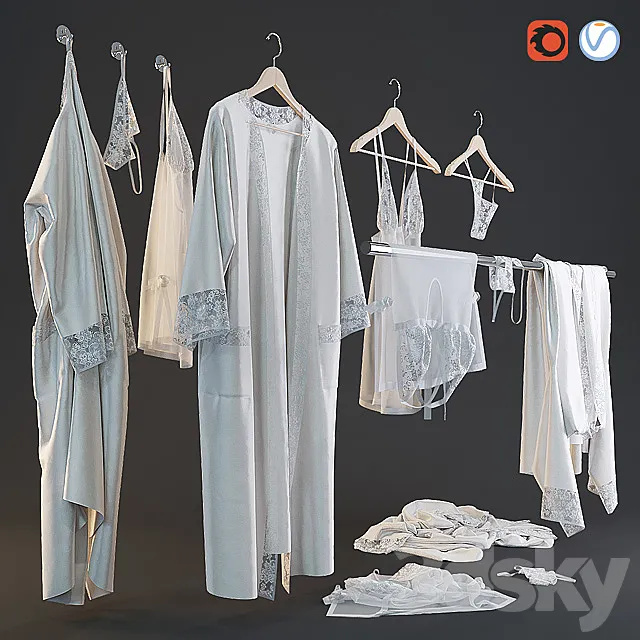 A set of women’s clothing 3DModel