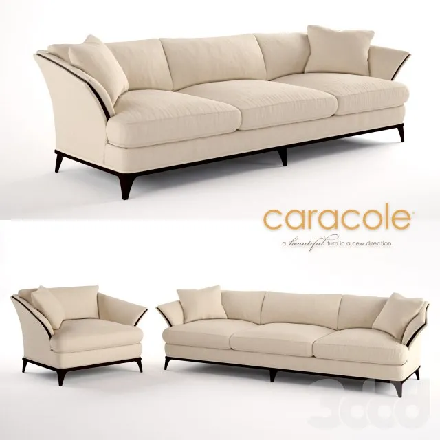 A SIMPLE LIFE chair and sofa by Caracole 3D Model