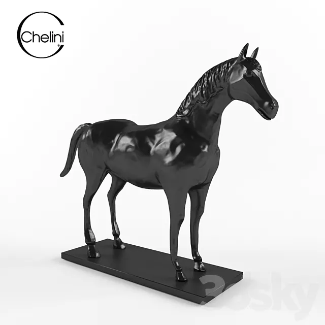 A statuette in the shape of a horse “Chelini” 3DModel