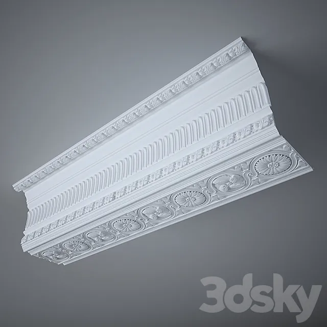 A stucco cornice 3DModel