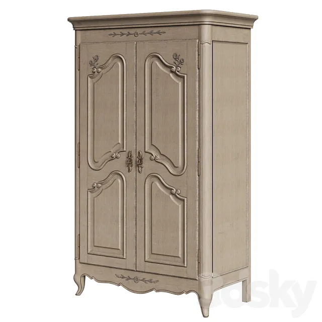 A two-door wardrobe. Chateau 3DModel