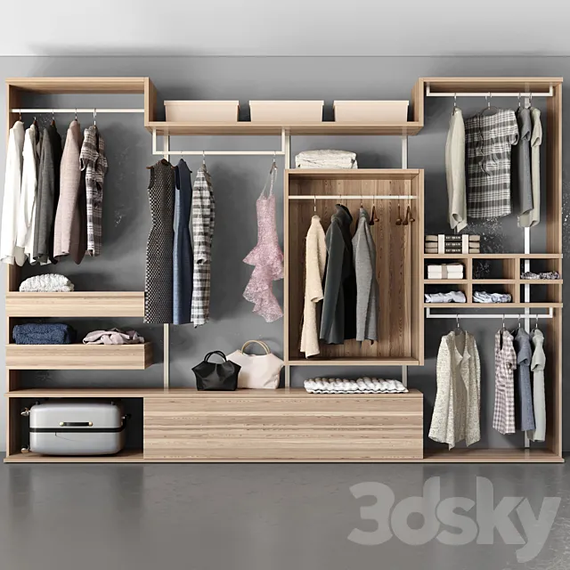 A wardrobe 3D Model
