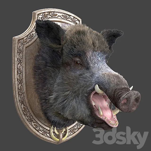 A wild boar 3D Model A wild boar 3D Model