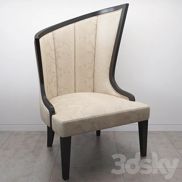 A & X Vivaldi Transitional Lounge Chair 3D Model
