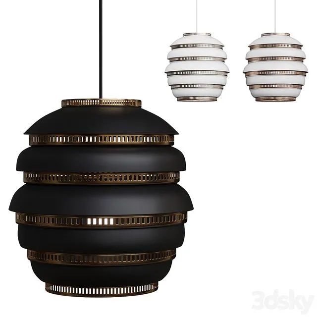 A331 Beehive Pendant Light 3D Model A331 Beehive Pendant Light 3D Model