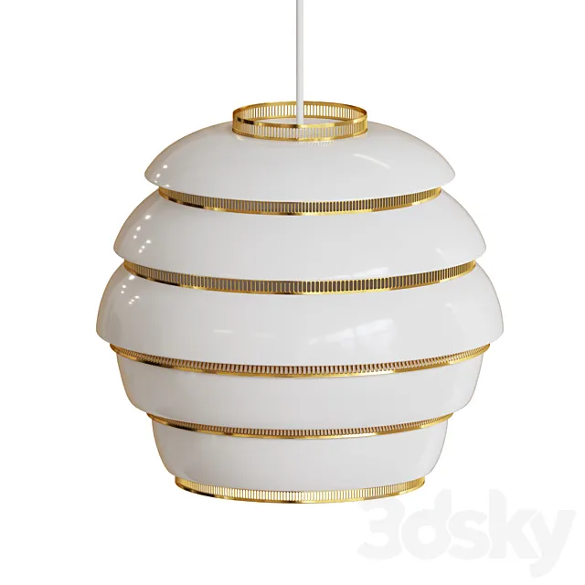 A331 Beehive Pendant Light 3D Model A331 Beehive Pendant Light 3D Model