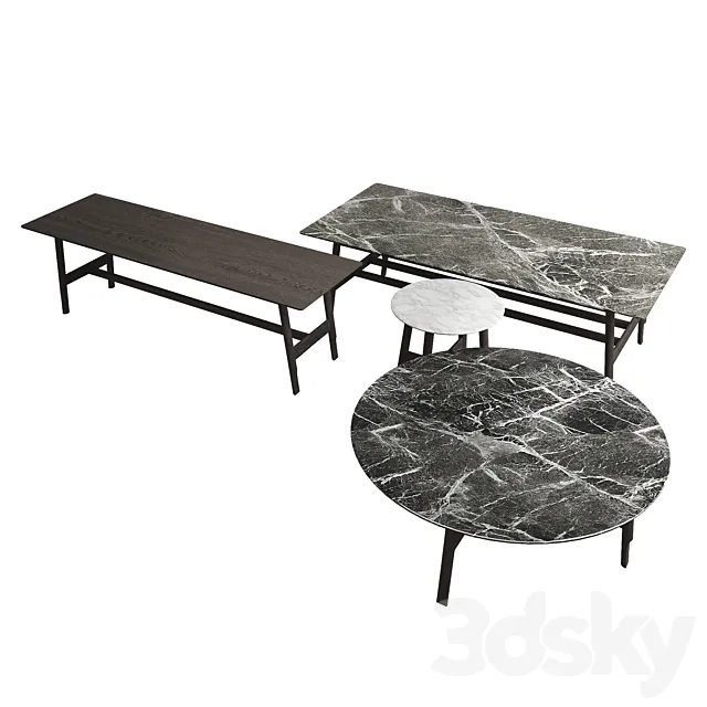 Aany Coffee Table by Ditre Italia 3D Model