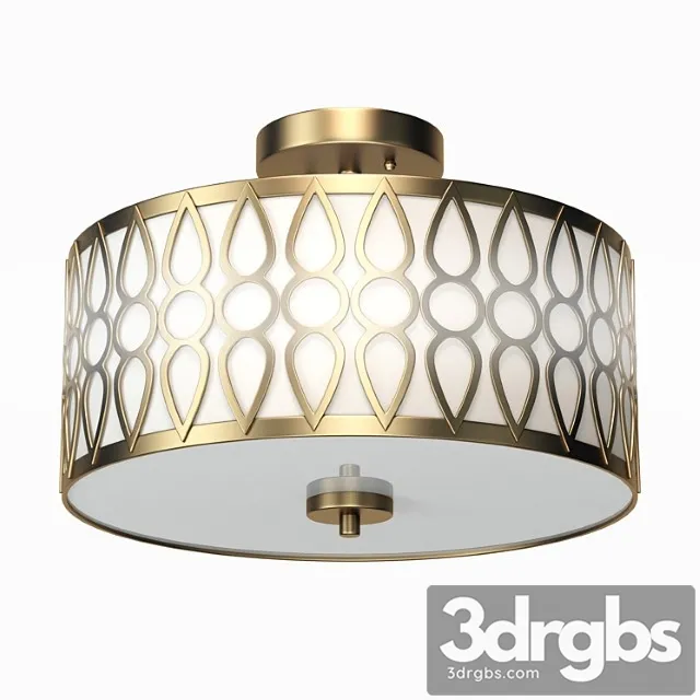 Aaru Fabric Semi Flush Mount Mk3 3D Model Download