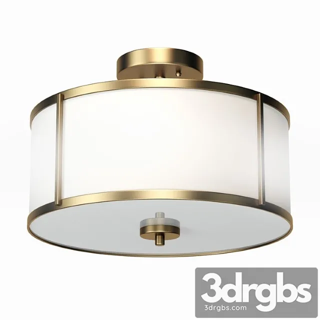 Aaru Fabric Semi Flush Mount Mk5 3D Model Download