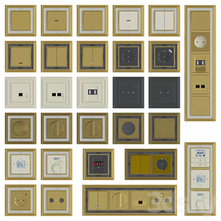 ABB Dynasty switches 3D Model Free Download ABB Dynasty switches 3D Model Free Download