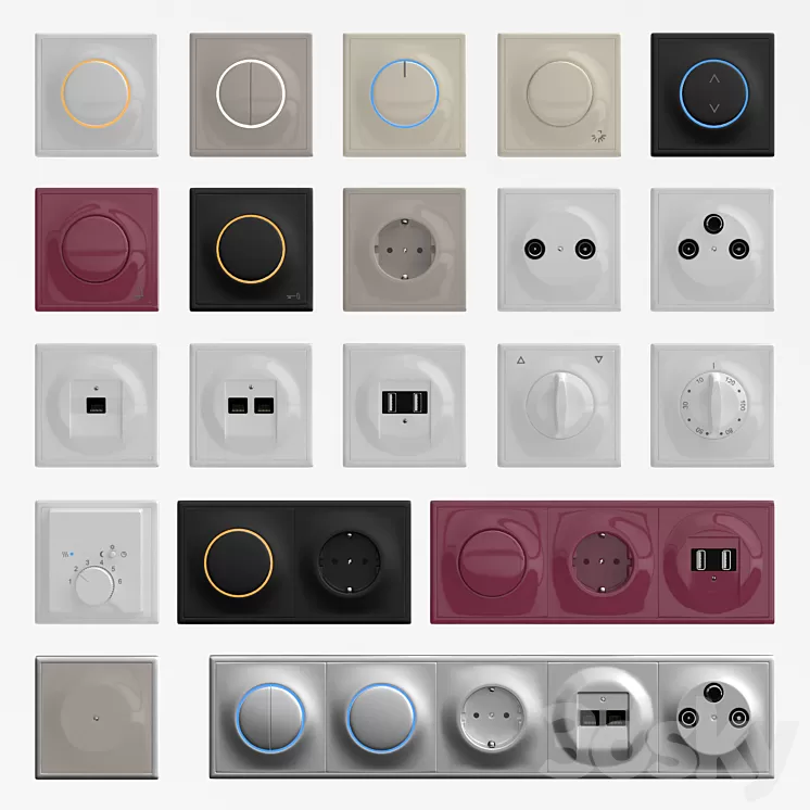 ABB Impuls switches 3D Model