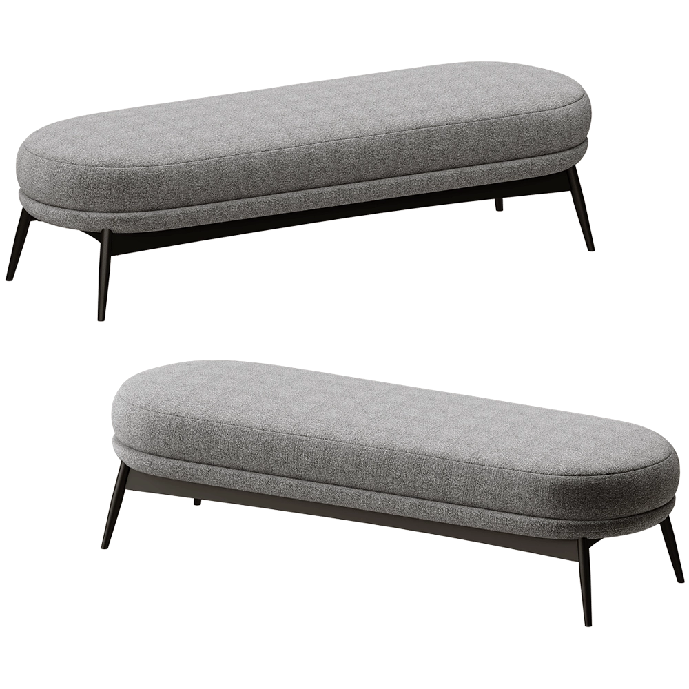 ABBER – Bench Oltremare Panchetta 3D Model