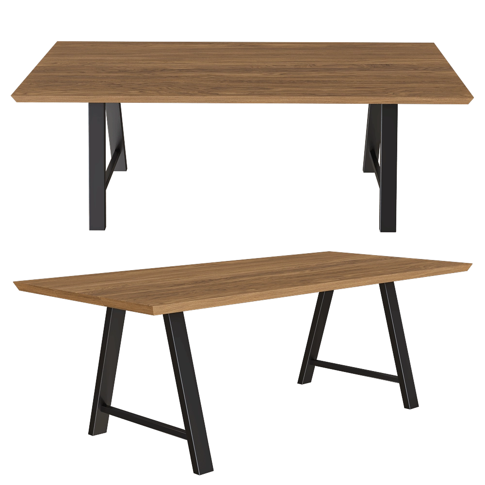 ABBER – Dining table Matteo 3D Model