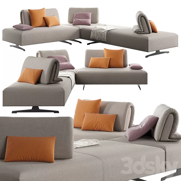 Abbraccio Light Lecomfort Sofa 3D Model Free Download