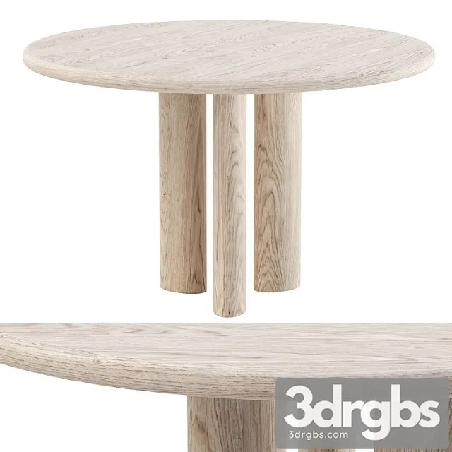 Abby Everyday Round Table Round Wooden Dining Table 3D Model Download Abby Everyday Round Table Round Wooden Dining Table 3D Model Download