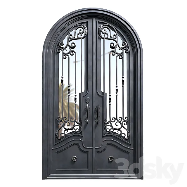 Abby Iron Doors PS2096 3D Model