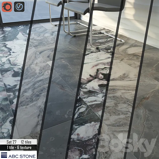 ABC stone Set 27 3DModel ABC stone Set 27 3DModel