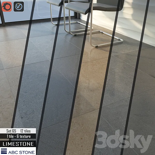 ABC stone Set 65 3DModel ABC stone Set 65 3DModel