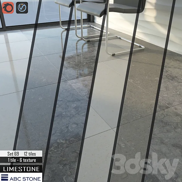 ABC stone Set 69 3DModel ABC stone Set 69 3DModel