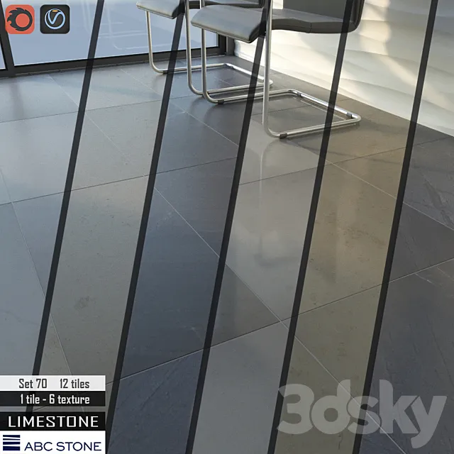 ABC stone Set 70 3DModel ABC stone Set 70 3DModel