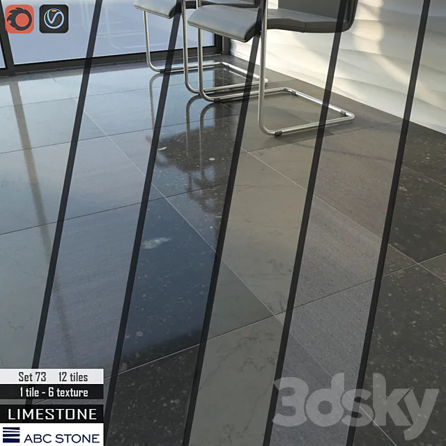 ABC stone Set 73 3DModel ABC stone Set 73 3DModel