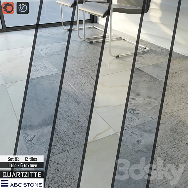 ABC stone Set 83 3DModel ABC stone Set 83 3DModel