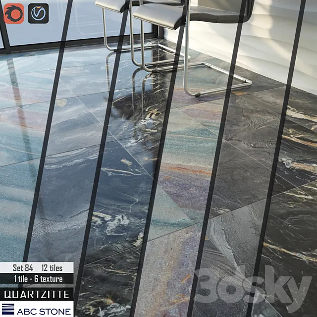 ABC stone Set 84 3D Model ABC stone Set 84 3D Model