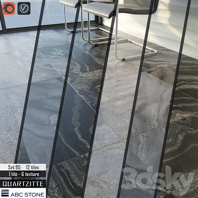 ABC stone Set 85 3D Model ABC stone Set 85 3D Model