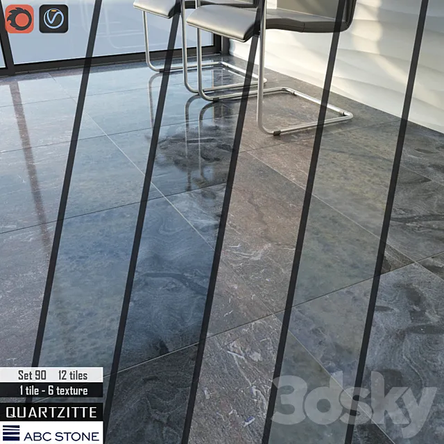 ABC stone Set 90 3D Model ABC stone Set 90 3D Model