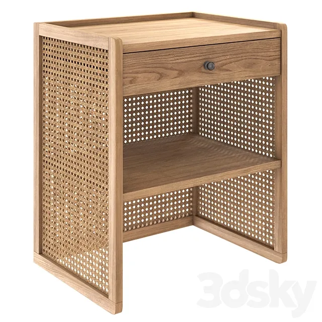 Abel bedside table by OKA 3D Model