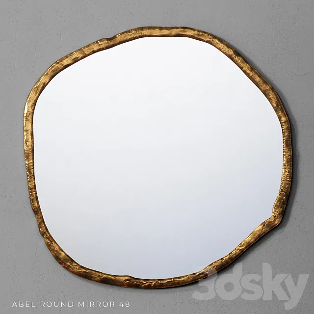 Abel Round Mirror 48 3D Model