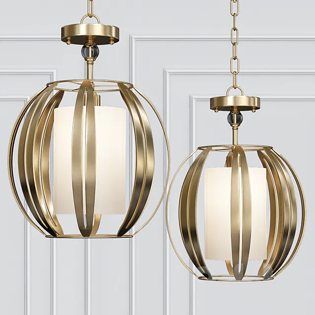 Abercorn Pendant Semi-Flush 3D Model Abercorn Pendant Semi-Flush 3D Model