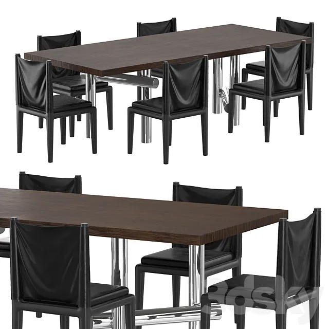 ABI DINING CHAIRS KENNY DINING TABLE 3DModel