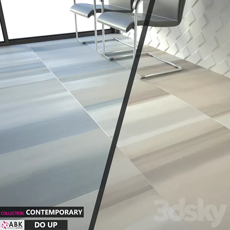 ABK COLLECTION CONTEMPORARY DO UP REVERSE EARTH SKY SABBIA Set 01 3D Model