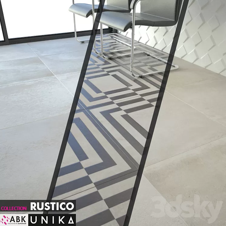 ABK COLLECTION RUSTICO UNIKA CREAM 3D Model